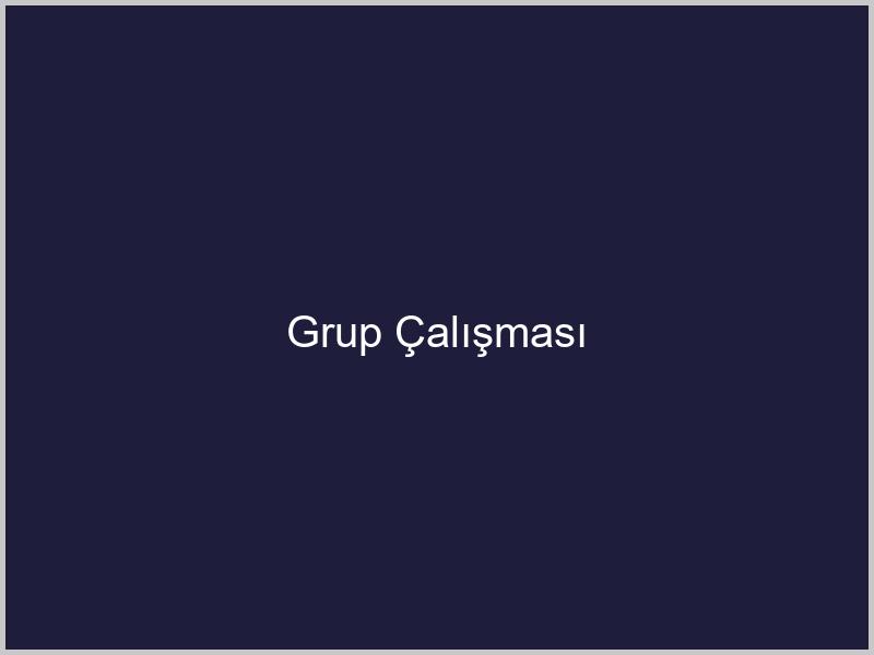 Grup Çalışması