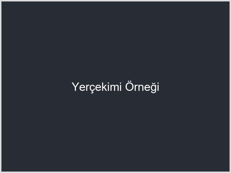 Yerçekimi Örneği