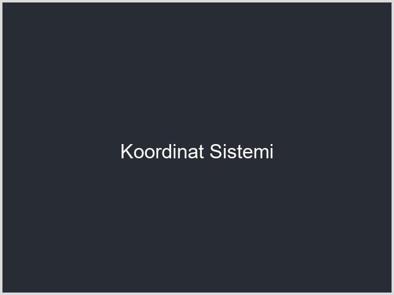 Koordinat Sistemi