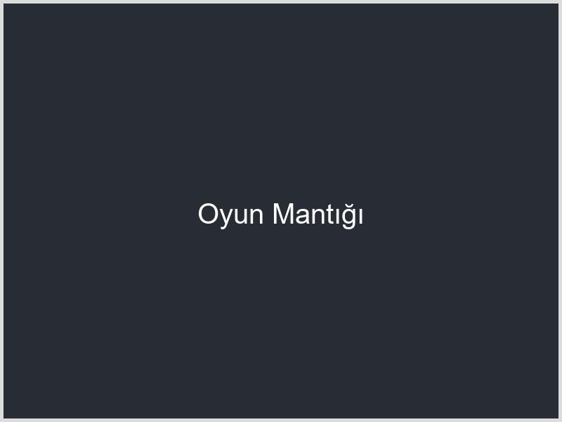 Oyun Mantığı