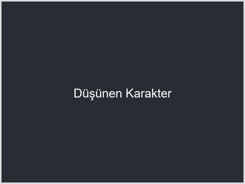 Düşünen Karakter