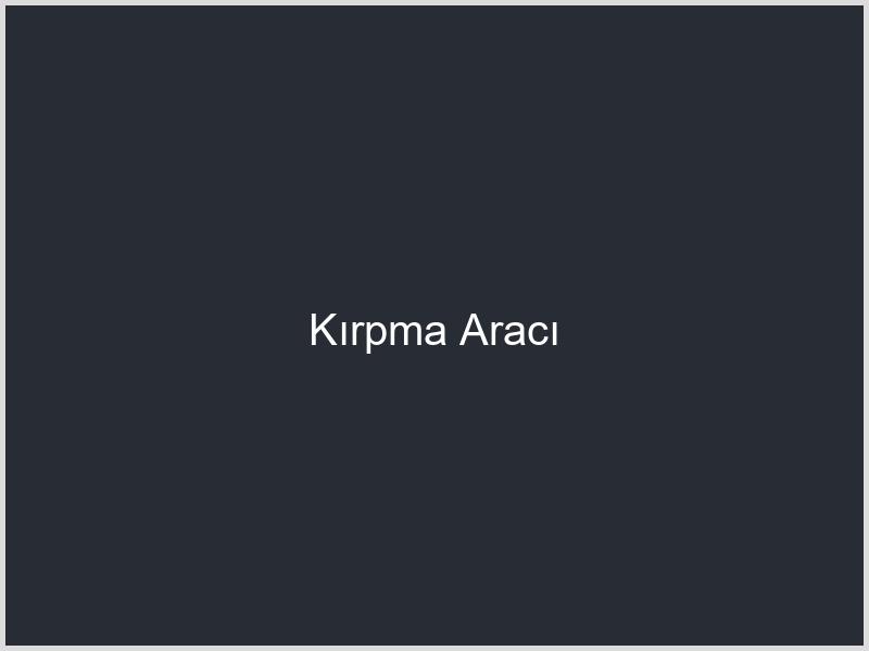 Kırpma Aracı